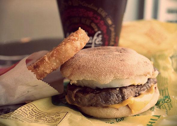 A McDonald’s Steak-n-Egg Mcmuffin, April 5, 2014.